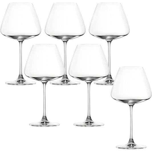 Toyo Sasaki Glass Wine Glass DESIRE Burgundy (Elegant) 590ml 6 pieces Ion Strong processing Compatible with red and white Unbreakable Dishwasher safe RN-13285CS