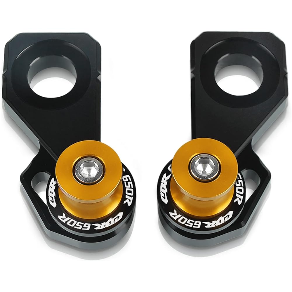 Stand Screw Slider Motorcycle Accessories CNC Aluminum Rear Wheel Axle Frame Picking Hook Set 8MM Swing Arm Slider is very suitable for Honda CBR650R CBR 650R 2019 (Color: C)