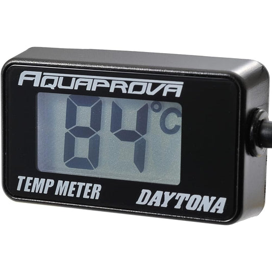 Daytona AQUAPROVA Motorcycle Oil Temperature/Water Temperature Gauge Digital Waterproof Backlight Compact Oil Temp Meter 96583