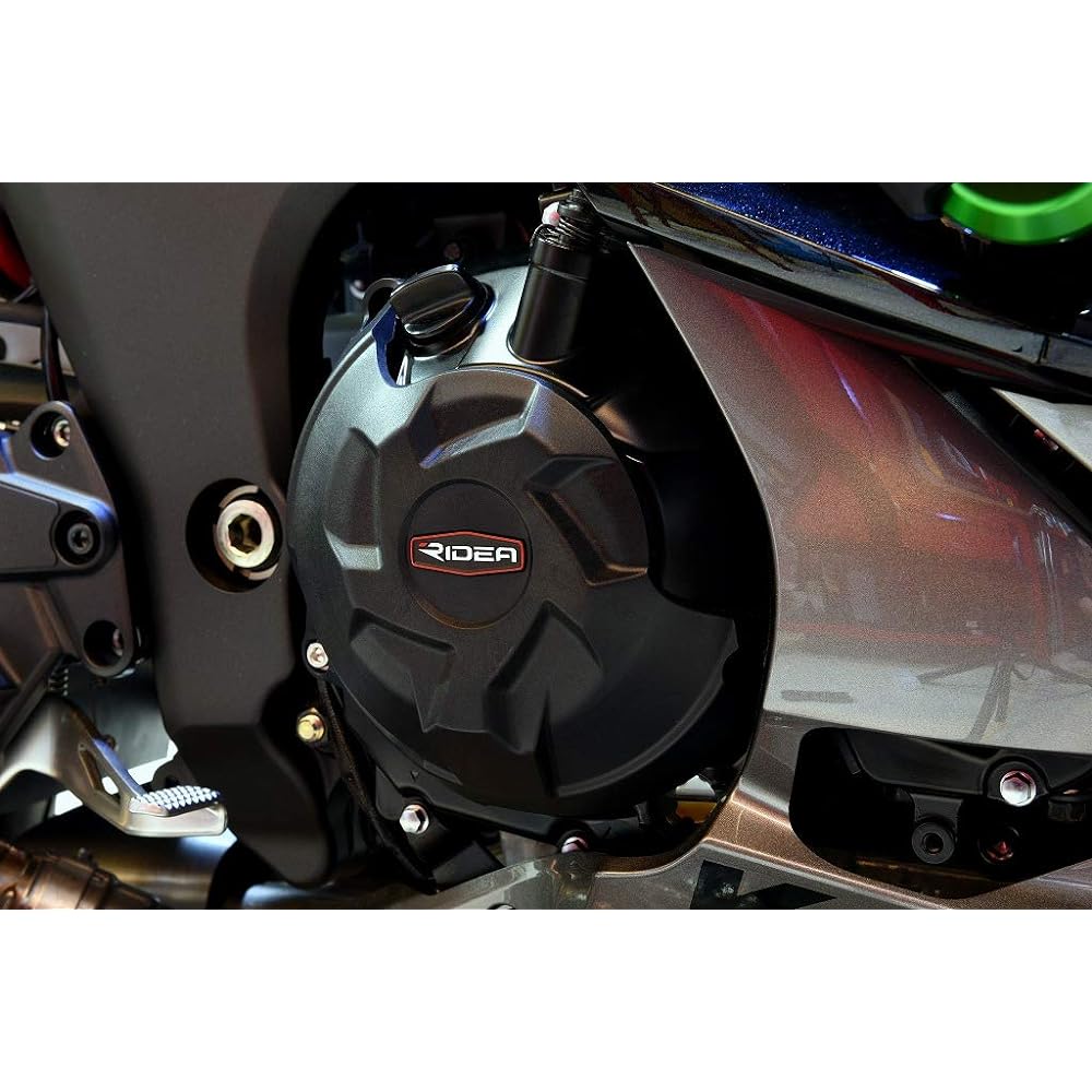 RIDEA Carbon Fiber Reinforced Engine Cover (Secondary Cover) Set Color: Black KAWASAKI Z1000/R 2014-2018 NINJA 1000 2017-2018 RI0000334