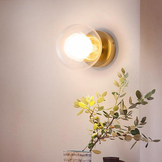 1 Bracket Light Brass Bracket Scandinavian Wall Light Antique Wall Light Lighting Stylish Living Alone Simple LED Bulb Compatible G9 Kitchen Living Dining Entrance Elegant Classic Retro Gold Indirect Lighting wall-lamp-23-jp