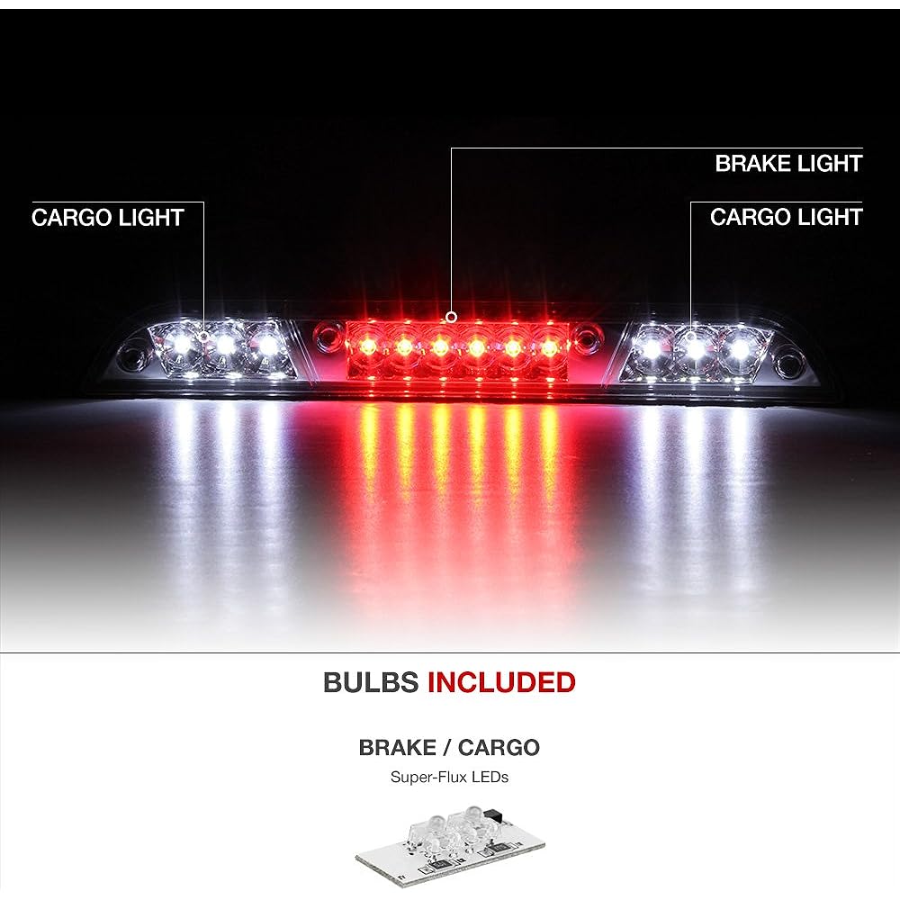 VIPMOTOZ Full LED Brake Cargolite Assemblies 2015-2018 Ford F-150 & 2017-2018 F-350 F-350 F-450 Super Duty Pickup for Truck High Mount THIRD Brake Lamp AZN-BKL-JH-FF15015-LE D-C