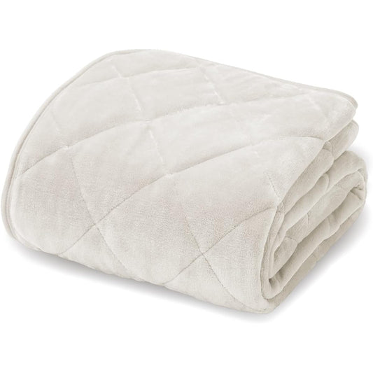 AQUA (Aqua) mofua Bed Pad Shikipatto Wide King Winter Snow (Ivory) +2℃ Heat-generating Type Heatwarm Warm Bed Pad Warm and Fluffy Moisture Absorbing Heat Generating Material Fluffy Blanket Mofua Premium Microfiber (Former Company Name: Nice Day) 60117808