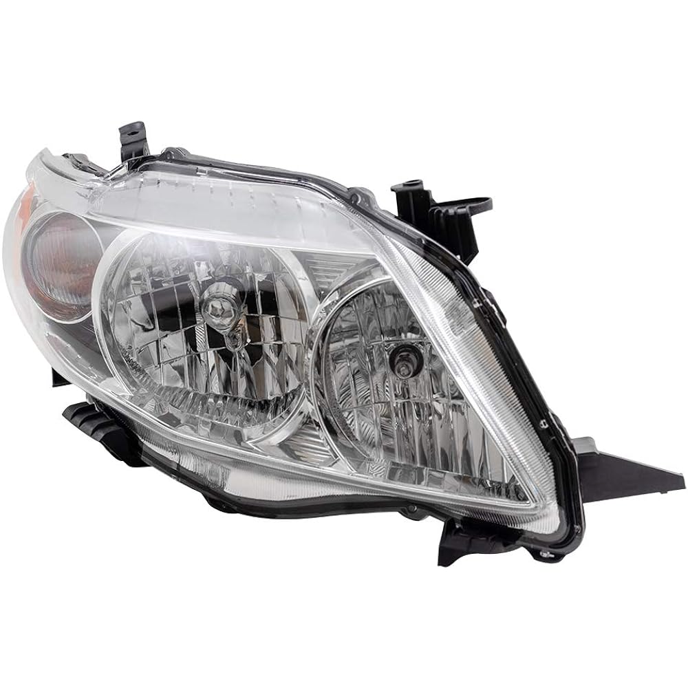 Halogen Headlight Chrome Housing 09-10 Toyota Corolla Pair Set Driver and the passenger seat side 81150-02670 81110-02670 8115002670 8111002670
