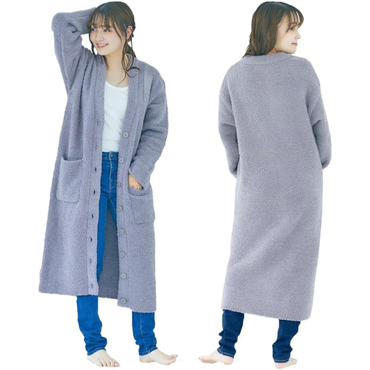 [FLUFFY] FLUFFY Wearable Blanket, Long Cardigan, Length 106cm, Anti-cold, Anti-static, Nightgown, Loungewear, Long Length, Unisex, Women's, Men's, Blanket, Blanket