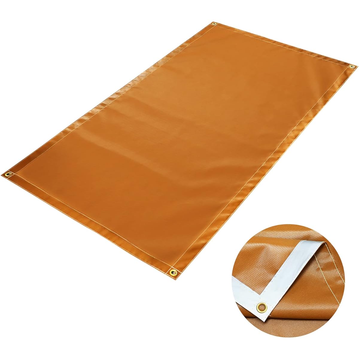 Multi-sheet, flame-retardant sheet, storage mat, fire-resistant sheet, camp curtain, bonfire sheet, spatter sheet, camping mat, tent sheet, flame-retardant, waterproof, windproof, foldable, convenient to carry, outdoor barbecue supplies, glass fiber, wit