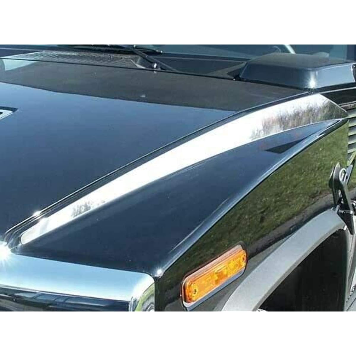 QAA 2003-2009 HUMMER H2 2 Piece Stainless Steel Food Accent Trim HV43014