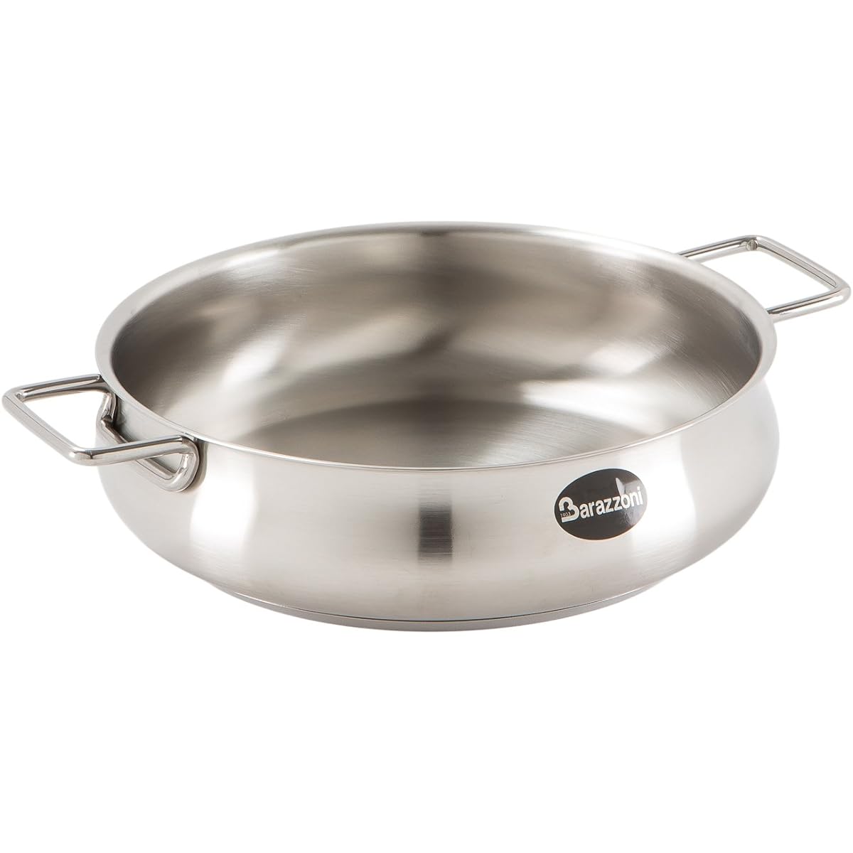 Barazzoni Two-handed pot stainless steel ∅26 x H8.1cm Low casserole TUMMY 001004026