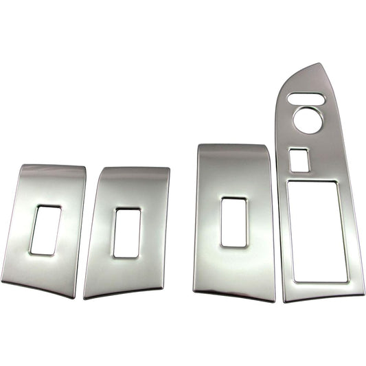 BRIGHTZ N-WGN Custom JH3 JH4 Stainless Steel Window Switch Panel Cover 4PC Satin Silver [WIN-SWI-018] JH H3 H4 3 4 Custom N WGN NWGN N Wagon N Wagon N Wagon N WGN 42608