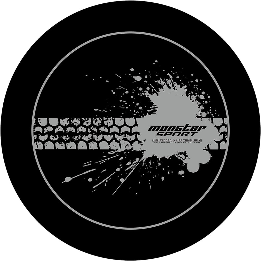 MONSTER SPORT Spare Tire Cover Gravel Vehicle Specific Design Jimny Sierra [JB74W] Spare Tire Tire Cover Made in Japan Waterproof Dustproof Deterioration Prevention Storage Storage 771150-5600M Gray