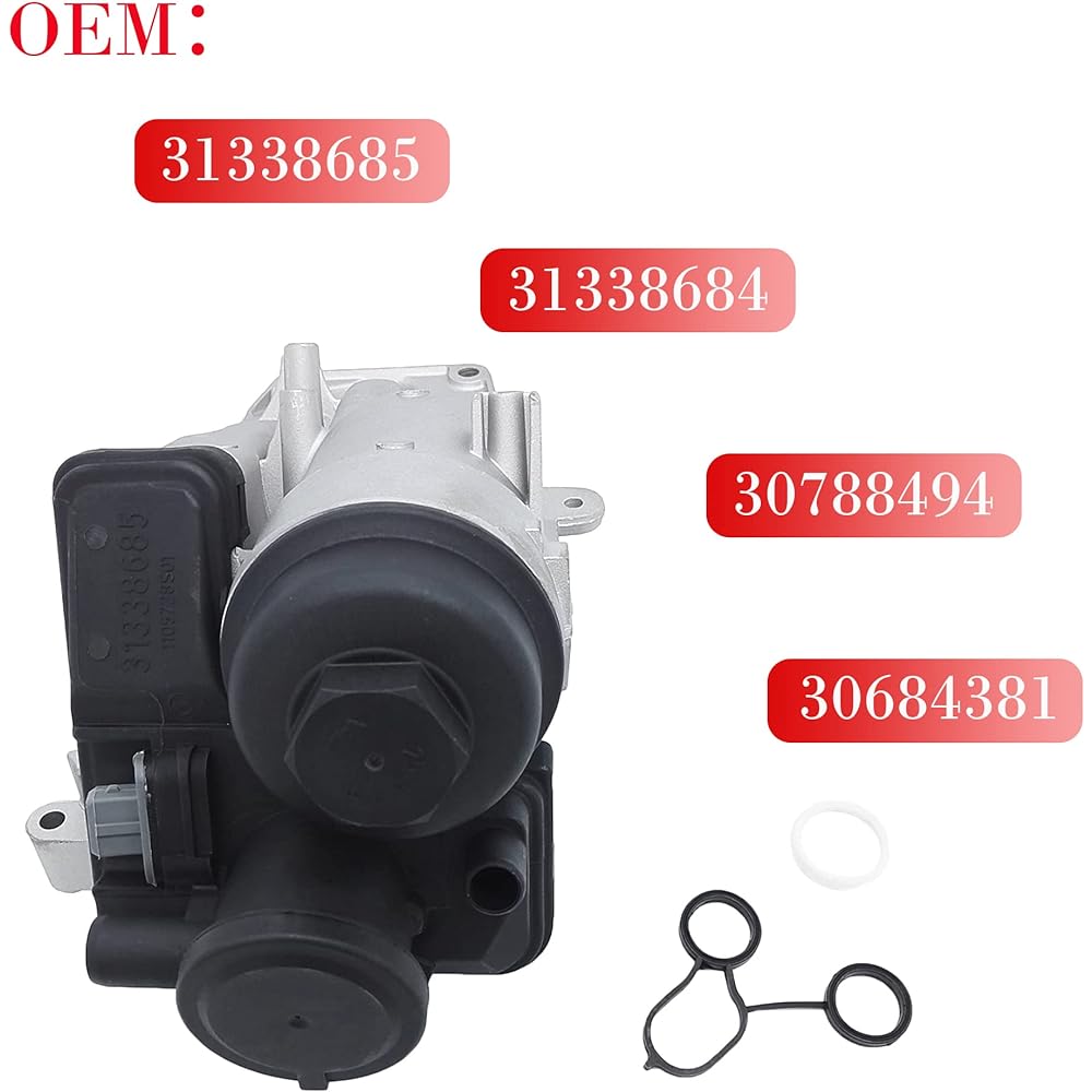 OKAY MOTOR Oil Filter Housing Housing With Gasket 2004-2016 VOLVO C30 C70 S60 S60 V50 V60 XC60 XC70 T5 2.4L 2.5L 2.5L 2.5L 31338685