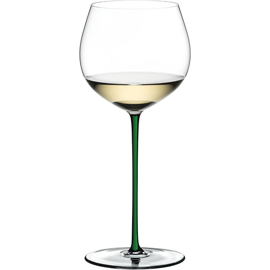 Riedel [Genuine Product] White Wine Glass Fat a Mano Oaked Chardonnay Green 620ml 4900/97G