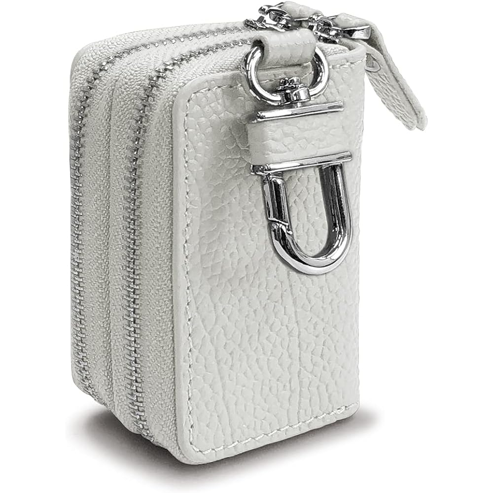 [AWESOME] Smart key case double zipper type white ASK-W003