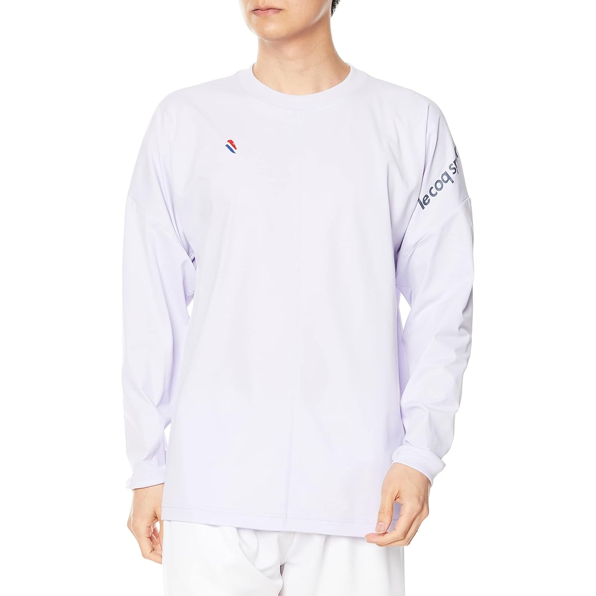 [Le Coq Sportif] Long Sleeve Shirt, Long T, Running, Jogging, Gym, Sweat Absorbent, Quick Drying, Stretch, UV CUT (UPF50+), Thermal Cooling, ECO