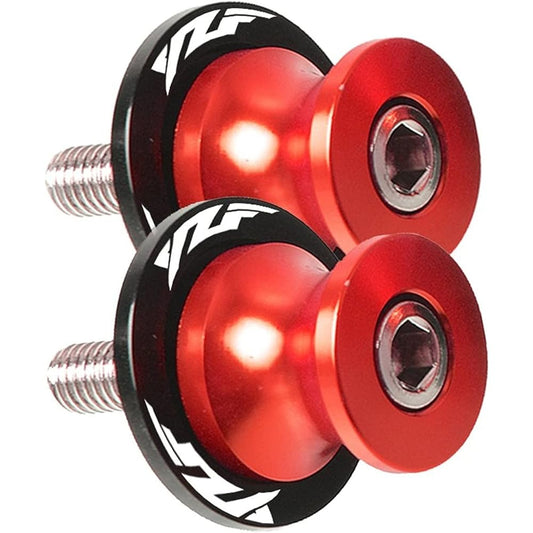 Stand Screw Slider Motorcycle Rear Cycloid Shaft M6 Fixing Screw CNC Aluminum Motorcycle Accessories is very suitable for Yamaha YZFR3 R25 R6 R1 2013-2019 (Color : 6)