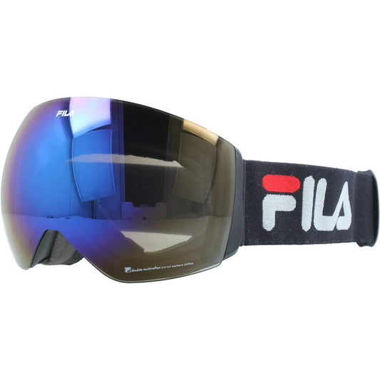 [Fila] Goggles Mirror Lens FLG 1222-2 UV Protection Anti-Fog Spherical Lens Double Lens Glasses Compatible Unisex Men Women Ski Goggles Snowboard Goggles Snowboarding