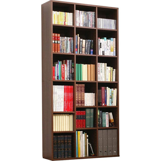Iris Ohyama Magazine Rack 1) Walnut Brown 3 Row Type BKS-1890