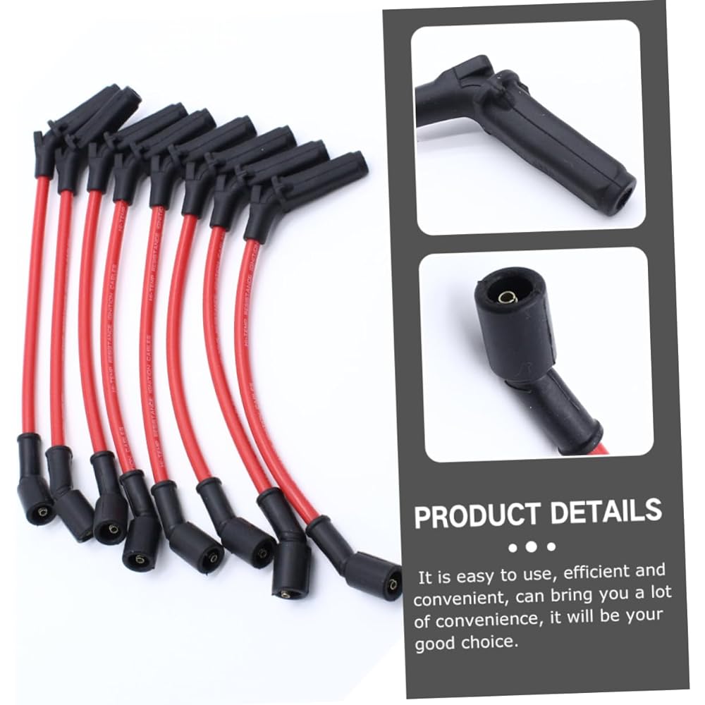 8 Spark Plug Inition Wirer Accessories Copper Set Vehicle