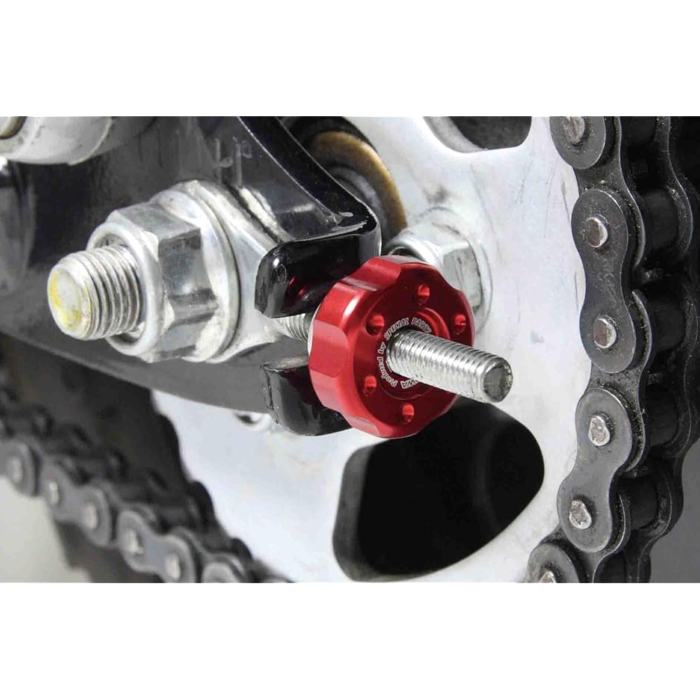 SP TAKEGAWA Drive Chain Adjust Nut Red Ducks 125/CT125/Monkey/Super Cub etc. 06-03-0018