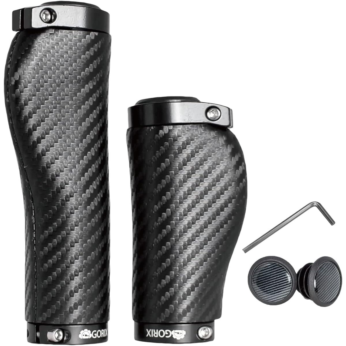 GORIX Bicycle Grip Carbon Style Grip (GX-BONC6) Cross Bike MTB Stylish Shock Absorption Anti-Slip…