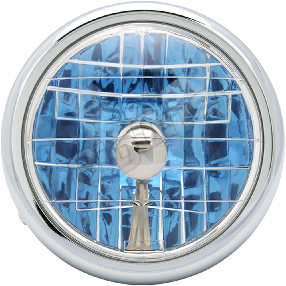 Bike Multi Reflector Headlight Clear Black Case Included PH7 Bulb Universal