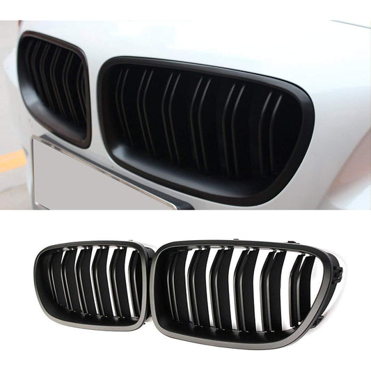 BMW F10 Grille 5 Series F10 F11 F18 Gloss Black Front Grille Kidney Grille for 2010-2017 (Matte Black)