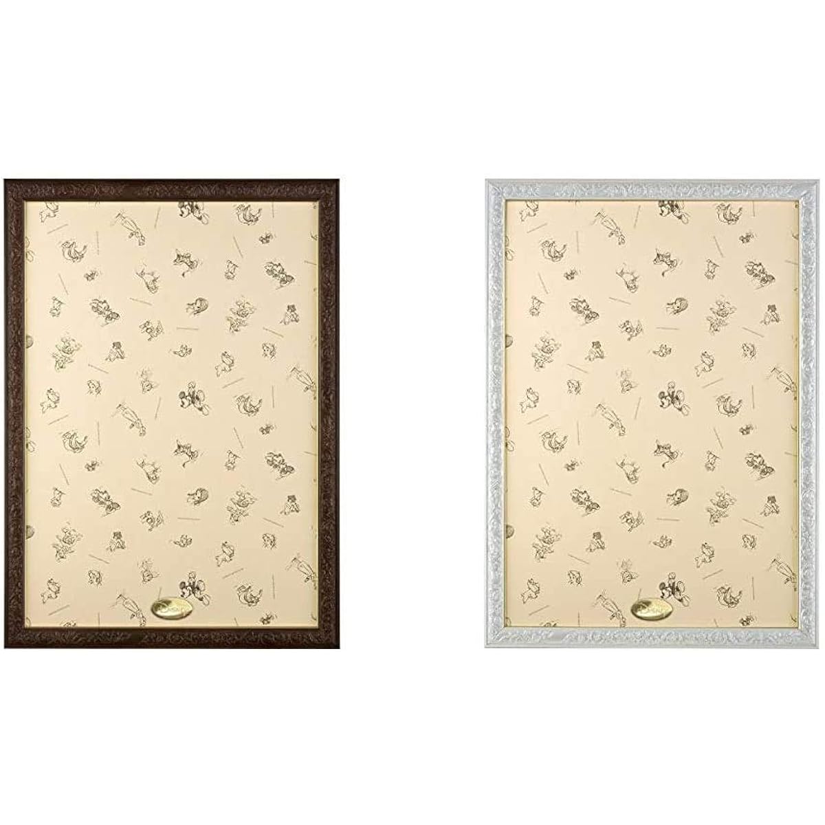 Puzzle Frame Disney Exclusive Art Figure Panel for 1000 Pieces Brown (51x73.5cm) & Puzzle Frame Disney Exclusive Art Figure Panel for 1000 Pieces Pearl White (51x73.5cm) [Set Purchase]