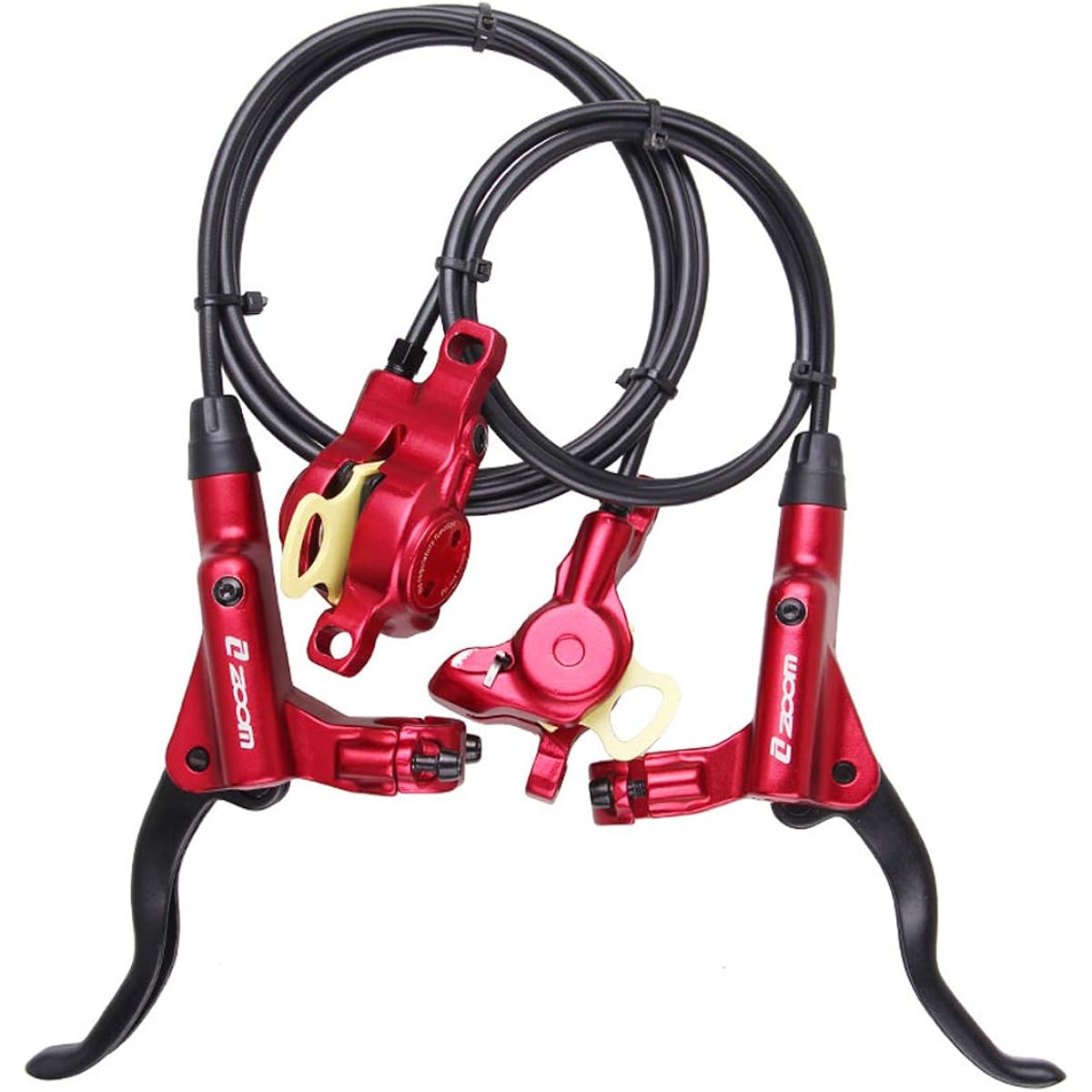 jpfashioning Bicycle Brake Lever Left and Right Lever Set 800/1400mm MTB Bicycle Hydraulic Disc Brake Set Front and Rear Bike Parts