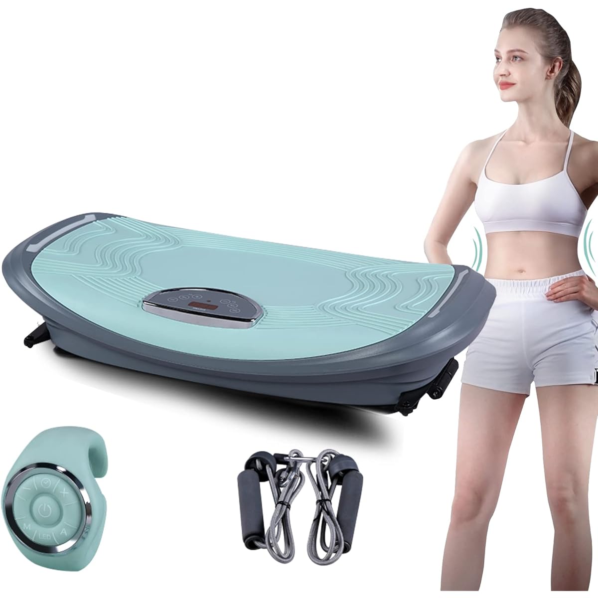 Body Show Magic Machine Vibration Plate Exercise Machine - Watch with magic rope and wireless controller Health equipment that can train muscle groups of the whole body