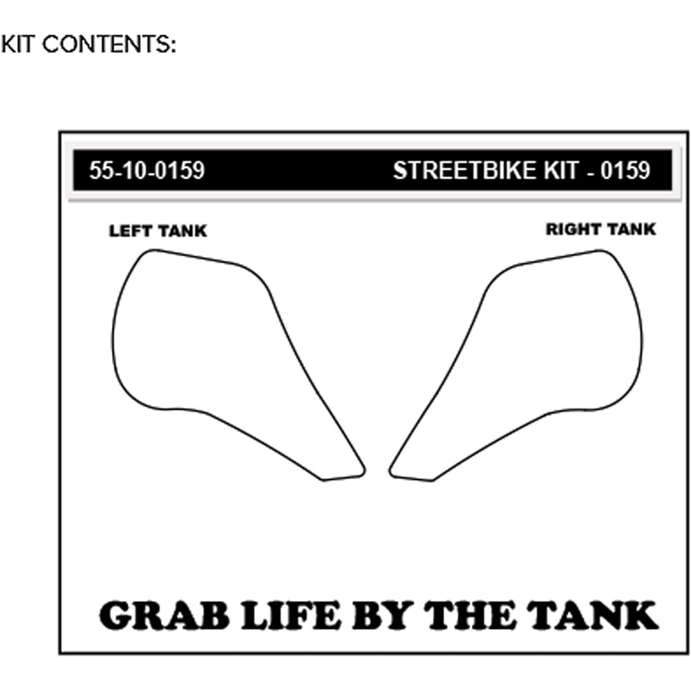 STOMPGRIP Traction Pad Tank Kit VOLCANO Black AFRICA TWIN ADVENTURE SPORT 18 55-10-0159B