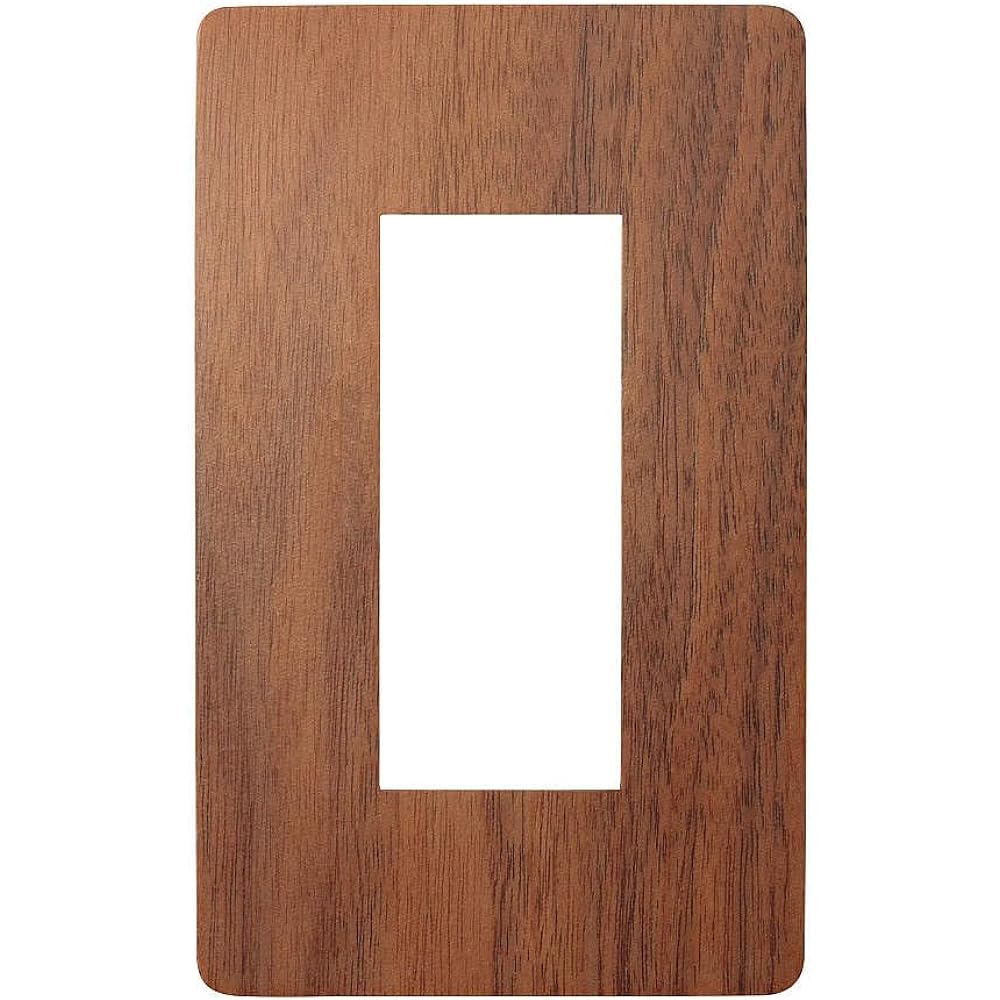 Sugatsune Industries Switch Outlet Plate (Premium Wood RD) Natural Wood Walnut PXP-WR01-WN