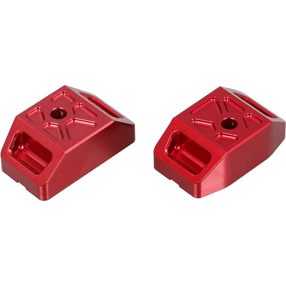 KITACO Chain Adjuster Cap Grom (JC92) Ducks 125 (JB04) Aluminum Alumite Finish Red 519-1452920