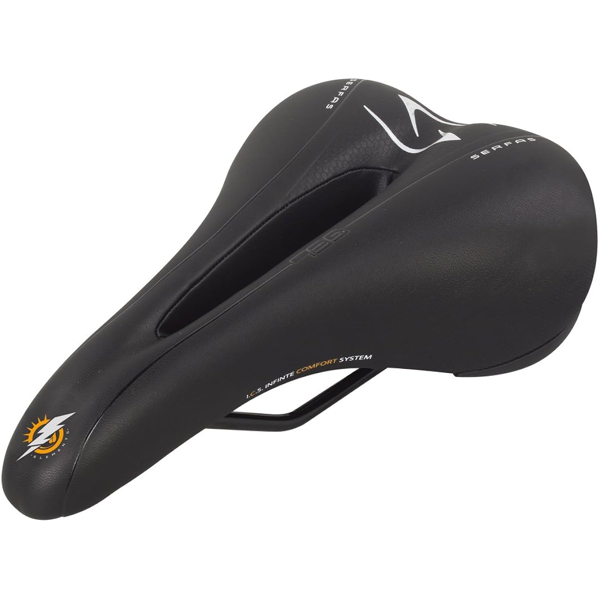 SERFAS Bicycle Saddle Comfort Shock Absorption Dual Density Medical Cut Waterproof