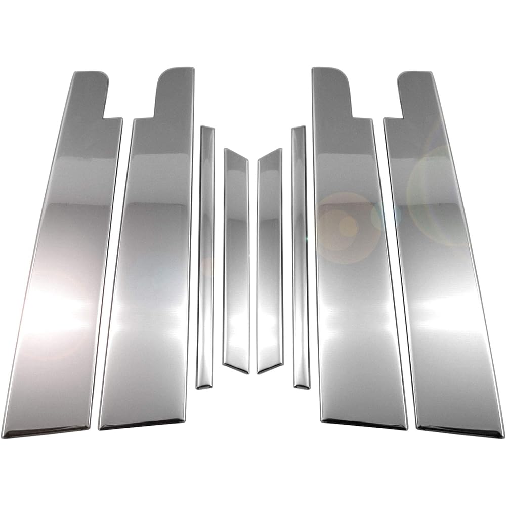 BRIGHTZ Harrier 60 65 Super Mirror Stainless Plated Pillar Panel Visor Useful 8PC [PIL-SIL-427] ZSU60W ZSU65W ASU60W ASU65W ZSU60 ZSU65 ASU60 ASU65 ZSU ASU U60 U65 60 65 Harrier 43106
