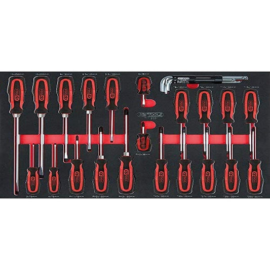 KS TOOLS Screwdriver Set 29 pcs 1/1 system insert 711.1029