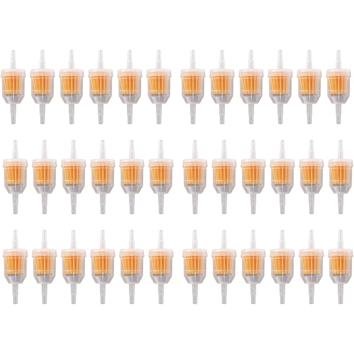 Waltyotur Universal Gas Inline Fuel Filter 36 Pack 1/4 x 5/16 Replacing John Deere Kawasaki Kohler Briggs & Stratton