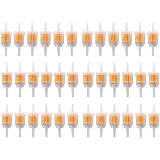 Waltyotur Universal Gas Inline Fuel Filter 36 Pack 1/4 x 5/16 Replacing John Deere Kawasaki Kohler Briggs & Stratton