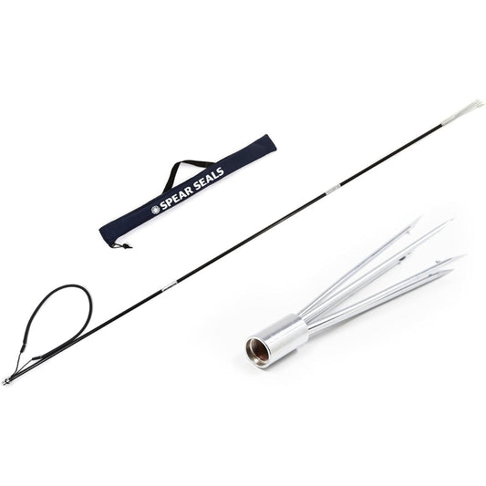 SPEAR SEALS harpoon 4-piece set with storage bag (3 pieces / Japanese brand / 205cm) Easy to assemble and store (durable / water resistant) Fish thrust, harpoon thrust, spearfishing, hand harpoon, harpoon tip, diving Spear Seals