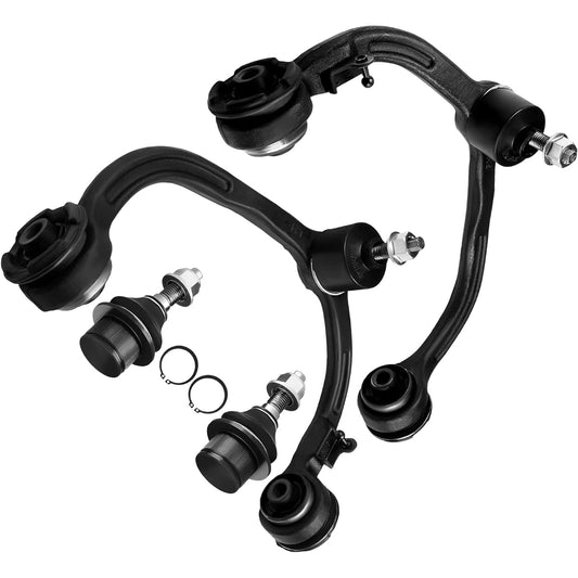 OCPTY - 4 pieces 2003 2004 for Ford Expedition For Lincoln Navigator - 2 Upper Control Arm and Ball Joint 2 Bottom Ball Joint K80039 K80715 K80714