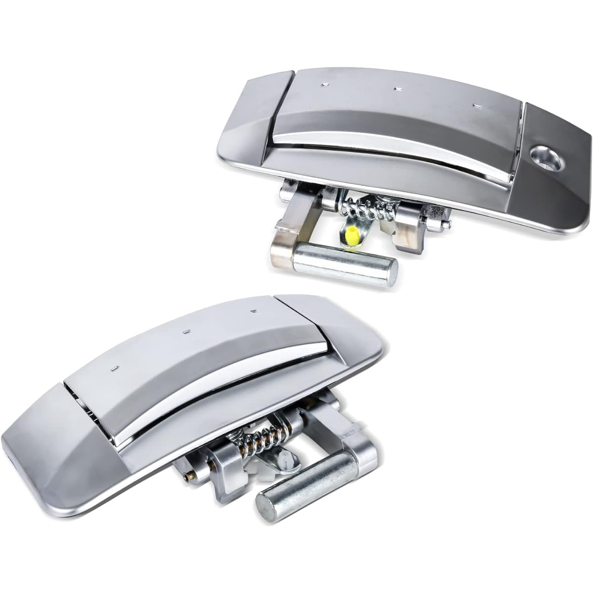 WZTepeng Left driver and right-handed seat side exterior door handle kit pair replacement for pair replacement 2003-2009 Nissan 350Z exchange 80607-CD41E 80606-CD01E 80607-CD40B 80607-CD40E Silver