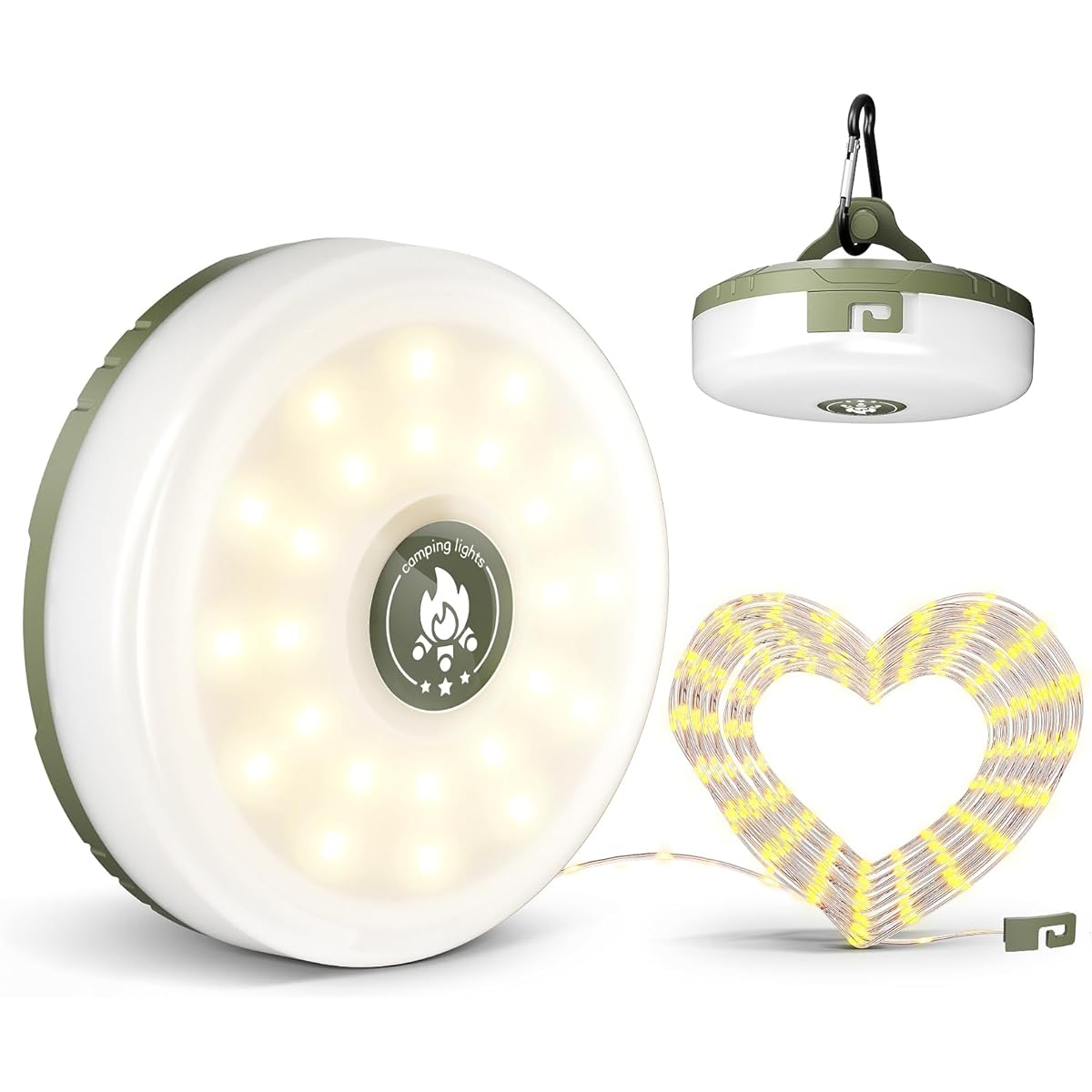 CONYM 2 in 1 Lantern & String Light, LED Lantern, String Light, 9 Lighting Modes, 10 Meters, 100 Bulbs, RGB Flashing, Great for Camping, Christmas, New Year, Celebrations, Birthdays, Parties, Can be