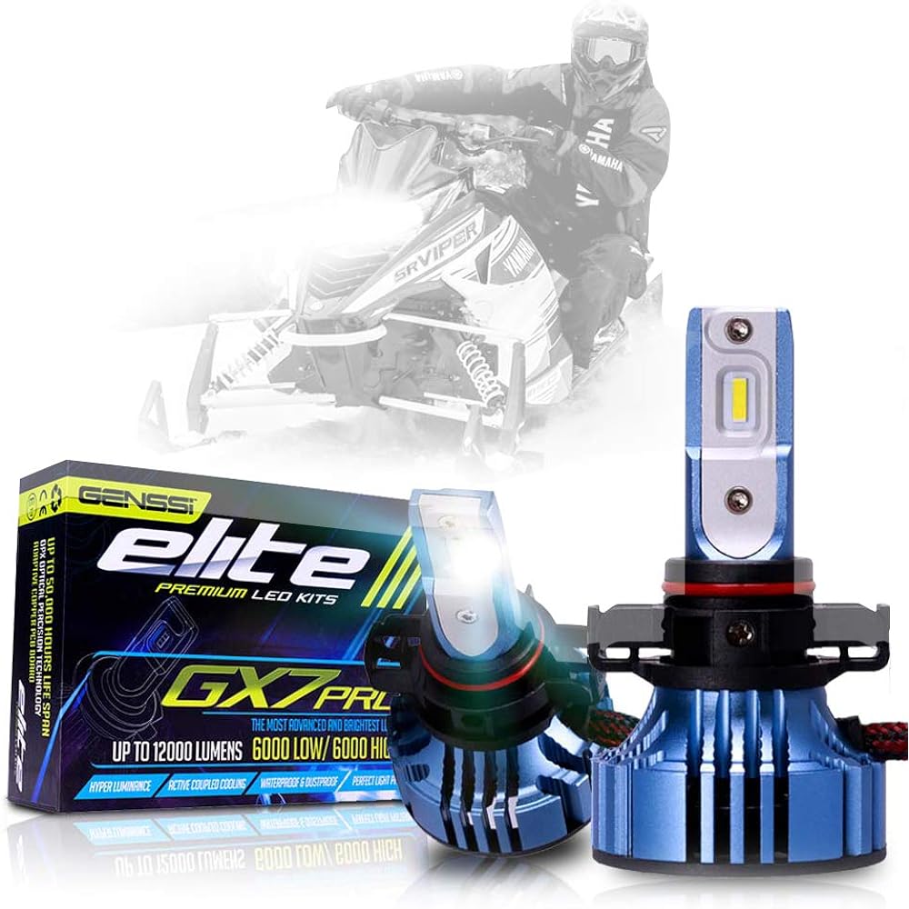 High Power LED Headlight H4 Bulb Light Compatible with Yamaha Viper Venture Vector 2014-2018