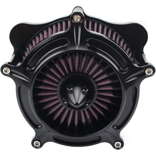 Motorcycle Breather Filter For Harley Touring Road King Street Glide Softail Dyna CVO 2008-2016 Motorcycle Air Filter CNC Turbine Air Cleaner Intake Filter
