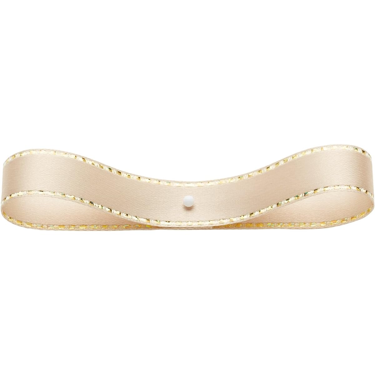 Tokyo Ribbon Glitter W Satin Gold 123 Beige 12mm×20m