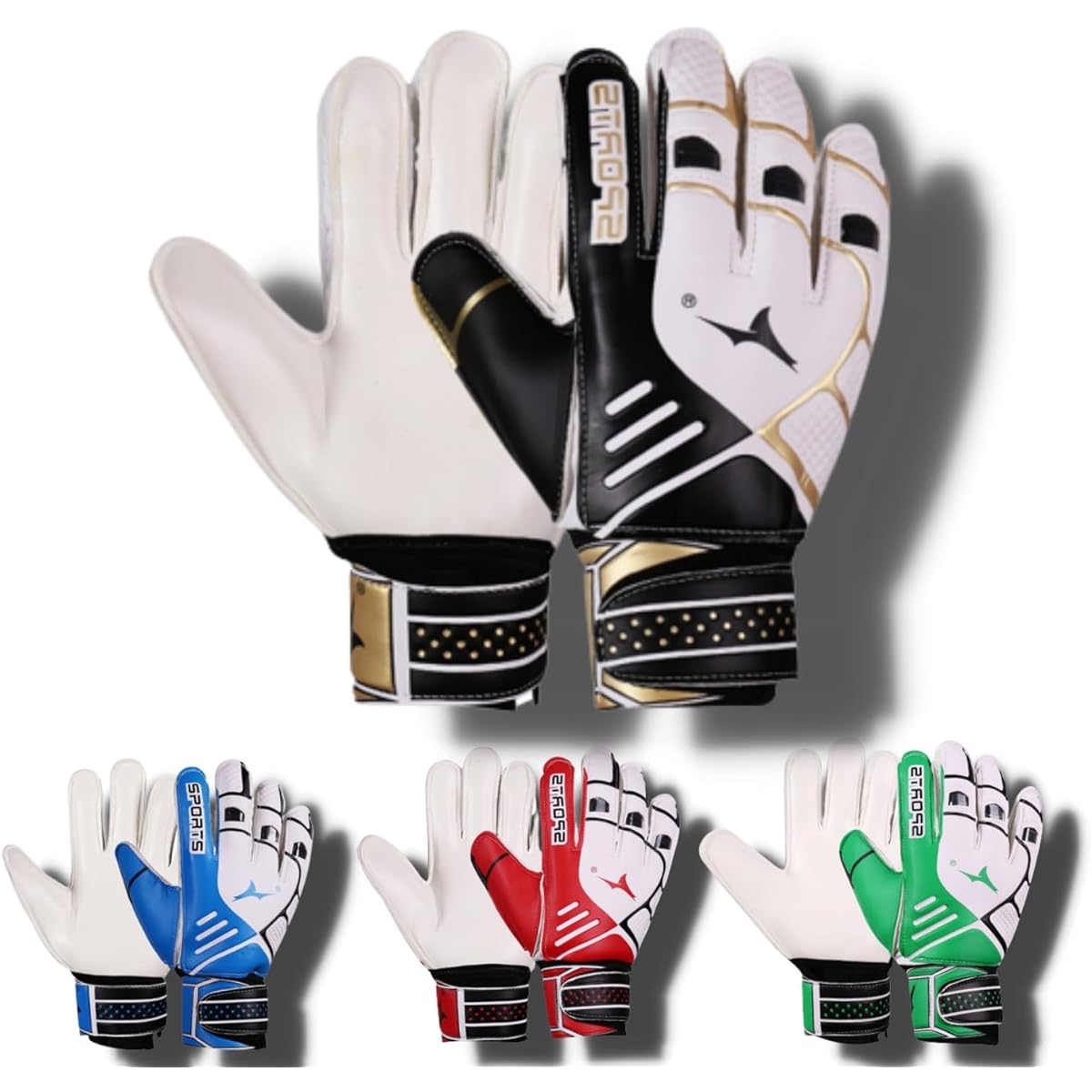 Keeper Gloves Junior Children's Keyglo GK Elementary School Students Soccer Futsal Match Practice Latex