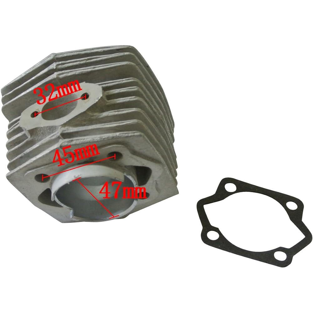 JRL 47mm Engine Barrel Cylinder Bore 66CC 80cc 2 Stroke Electric Bicycle