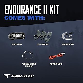 TRAIL TECH 202-118 ENDURANCE II Digital Gauge Speedometer Kit