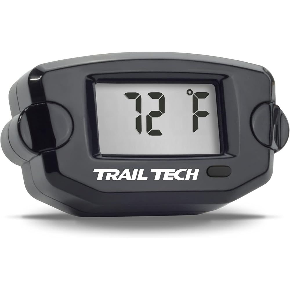 TRAIL TECH 742-EF4 Black TTO temperature digital gauge 7mm radiator fin sensor