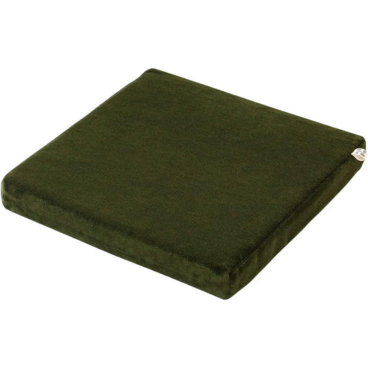 NIPPONSEAL Cushion (Olive Green/Washable/Antibacterial and Deodorant) Cushion Made in Japan [Uses Hankyu Bus Seat Moquette] Bus Seat Seal Mark Japan Seal
