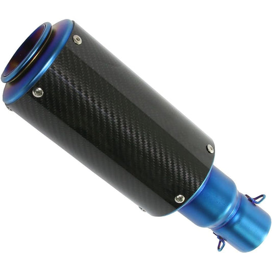General purpose GP short silencer φ50.8 can type carbon/titanium browned fake titanium slip-on muffler